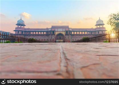 Jahangir Palace in Agra Fort, Uttar Pradesh, India.. Jahangir Palace in Agra Fort, Uttar Pradesh, India