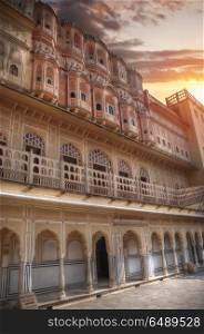 "Jaipur - a city in India, Rajasthan. It called the "Pink City" because of the unusual color of pink stone used in construction. "Pink City""