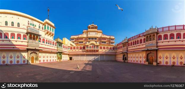 Jaipur city palace in India, inner view.. Jaipur city palace in India, inner view