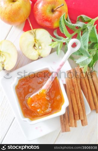 jam and apples
