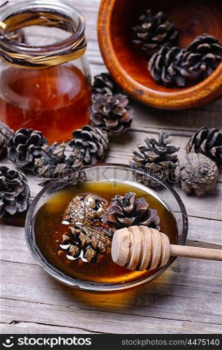 jam from the young fir cones. Healing jam made from fir cones to help against colds