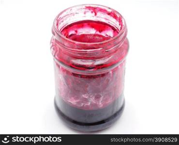 jam-jar on a white background