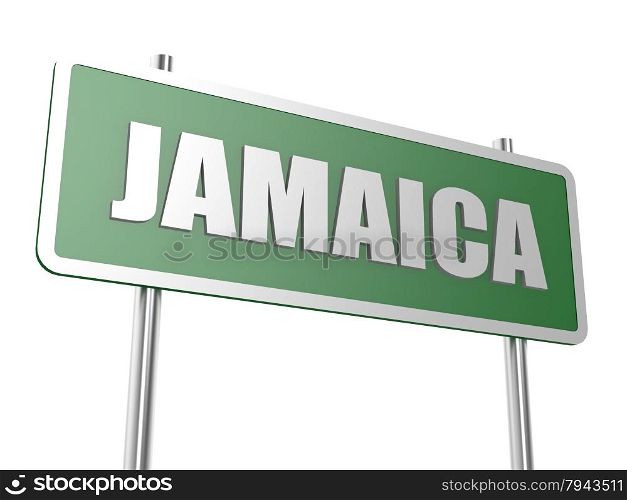 Jamaica concept image with hi-res rendered artwork that could be used for any graphic design.. Jamaica