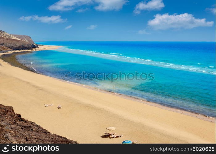 Jandia beach Mal Nombre Fuerteventura at Canary Islands of Spain