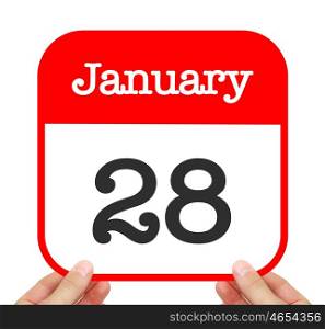 January 28 written on a calendar