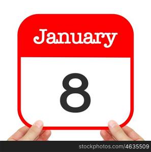 January 8 written on a calendar