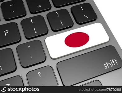 Japan keyboard image with hi-res rendered artwork that could be used for any graphic design.. Japan