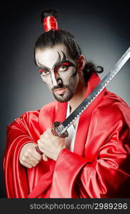 Japanese actor with sword