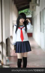japanese asian schoolgirl