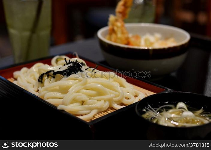 Japanese cuisine, Cold Udon noodles for summer menu