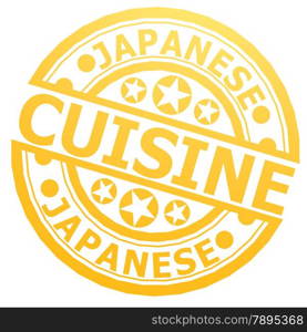 Japanese cuisine stamp