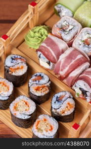 Japanese cuisine - sushi roll set