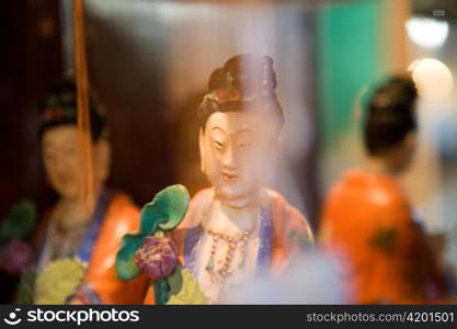 Japanese Figurine and Mirror