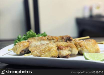Japanese food chicken Yakitori grilled