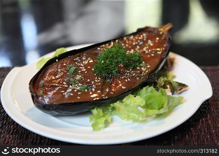 japanese food roast Purple Eggplant