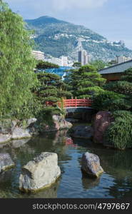 Japanese garden in Monte Carlo, Monaco