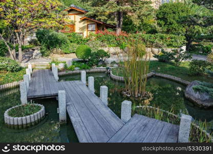 Japanese garden in Monte Carlo, Monaco. Japanese garden in Monte Carlo