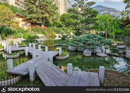 Japanese garden in Monte Carlo, Monaco. Japanese garden in Monte Carlo