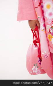 Japanese girl in traditional dress