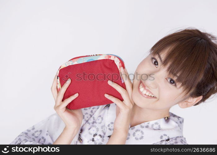 Japanese girl wearing yukata