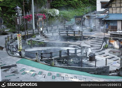 Japanese hot water springs