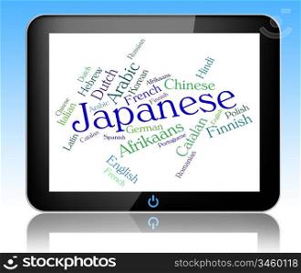 Japanese Language Representing Dialect Word And Vocabulary