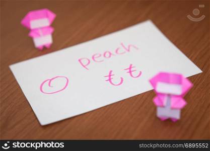 Japanese; Learning New Language with Fruits Name Flash Cards