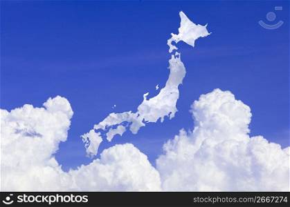 Japanese map of cloud