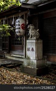 japanese temple entrance with lantern