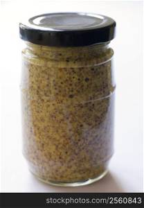 Jar of seed mustard