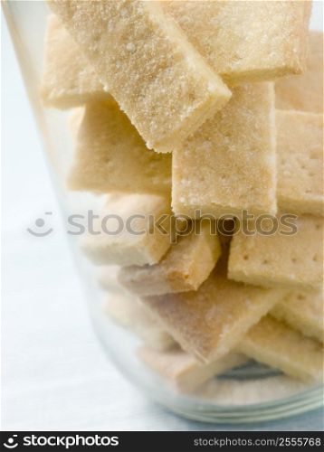 Jar of Shortbread Finger Biscuits
