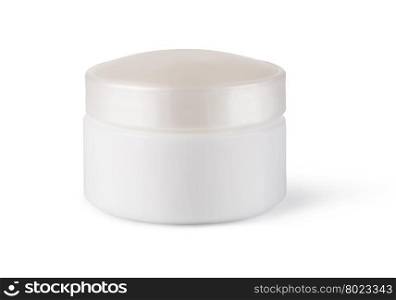 jar or blank packaging for cosmetic product. jar or blank packaging for cosmetic product isolated on a white