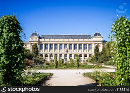 Jardin des plantes botanical garden and museum, Paris, France. Jardin des plantes Park and museum, Paris, France