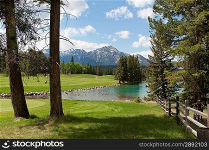 Jasper Park Lodge Golf Club, Beauvert Lake, Jasper National Park, Alberta, Canada