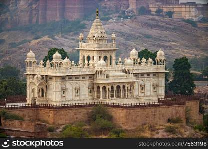 Jaswant Thada is a cenotaph located in Jodhpur, in the Indian state of Rajasthan. Jaisalmer Fort is situated in the city of Jaisalmer, in the Indian state of Rajasthan.