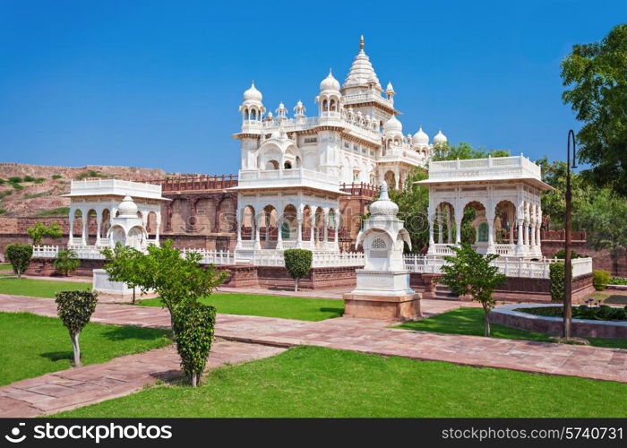 Jaswant Thada mausoleum in Jodhpur, Rajasthan, India