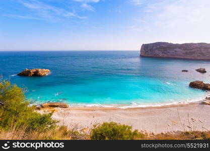 Javea Playa Ambolo beach Xabia in Mediterranean Alicante Spain