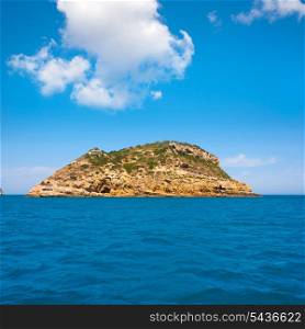 Javea Portixol Portichol island in Mediterranean Alicante Spain