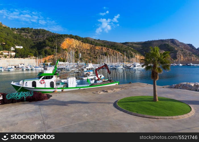 Javea Xabia marina Club Nautico in Alicante Mediterranean of spain