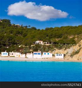Javea Xabia Playa la Barraca Cala Portichol in Alicante at Mediterranean Spain