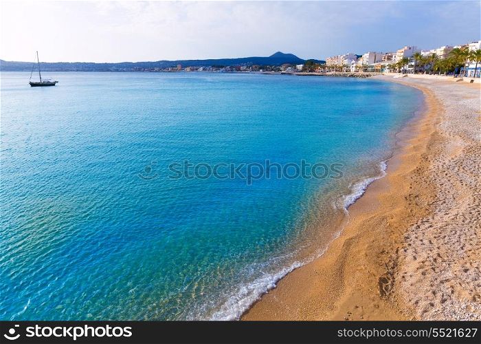 Javea Xabia Playa La Grava beach in Alicante mediterranean Spain