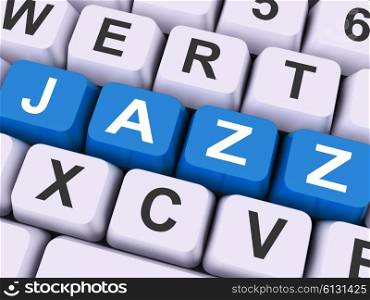 Jazz Key Showing Concert Orchestra Or Music