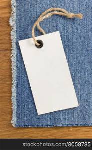 jeans at wooden texture background