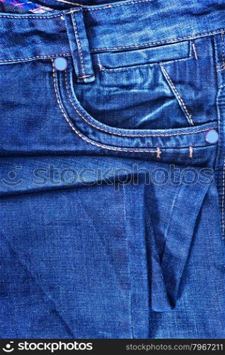 jeans background, blue Jeans texture with seam