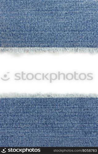jeans blue texture on white background