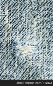 jeans fabric, used with hole
