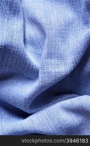Jeans fabric with folds, may be used as background