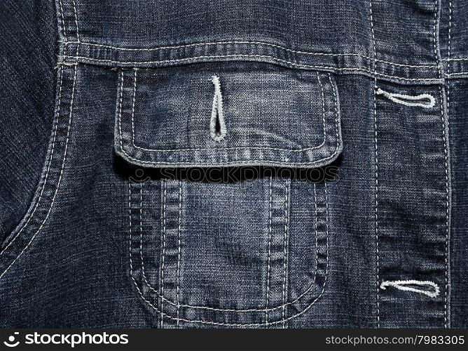 Jeans jacket close up texture