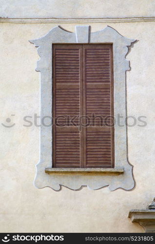 jerago window varese palaces italy abstract sunny day wood venetian blind in the concrete brick