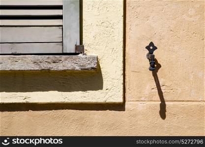 jerago window varese palaces italy abstract sunny day wood venetian blind in the concrete brick